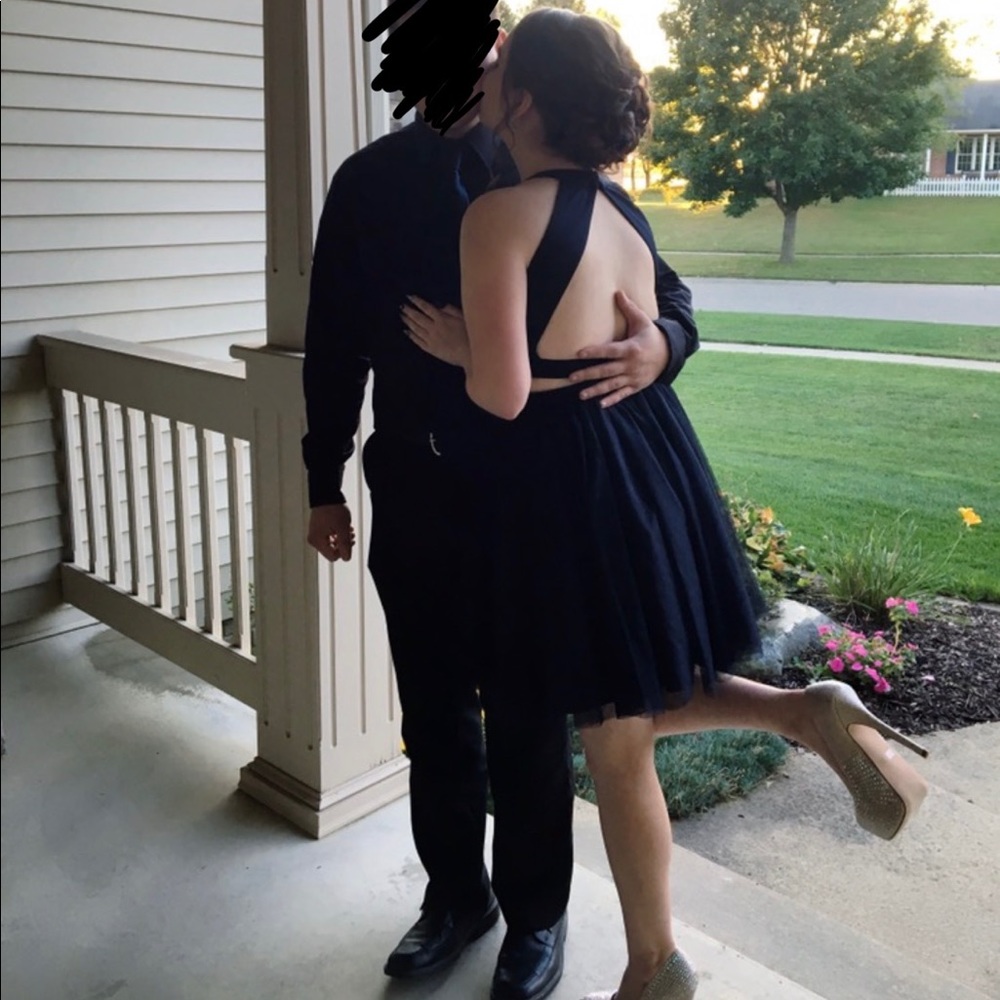 Dark Blue Lord and Taylor Dress - Picture 2 of 3
